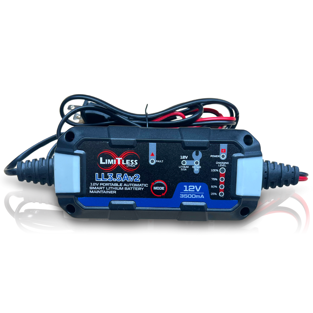 Limitless Lithium Stock Voltage  3.5A Battery Maintainer v2  (Sodium / Lifepo4)