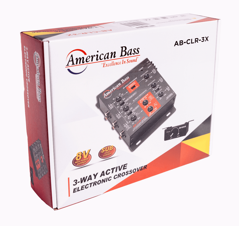 AB-CLR-3X 3-Way Active Electronic Crossover with Subwoofer Level Control - AB-CLR-3X