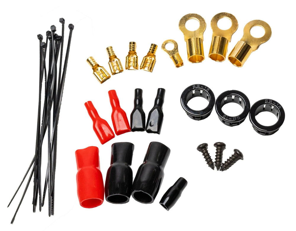 American Bass 4 Gauge Complete CCA (Copper Clad Aluminum) Amplifier Wiring Kit