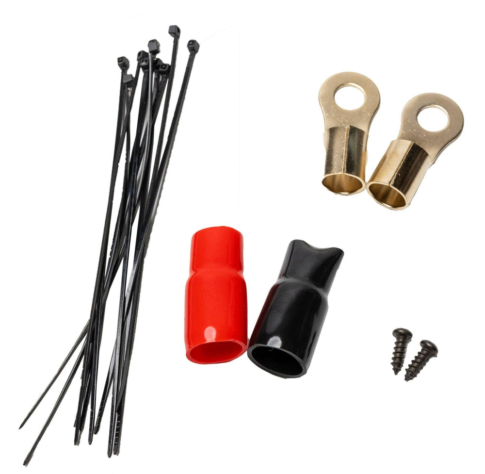American Bass 4 Gauge Complete CCA (Copper Clad Aluminum) Amplifier Wiring Kit