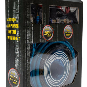 American Bass 4 Gauge Complete CCA (Copper Clad Aluminum) Amplifier Wiring Kit