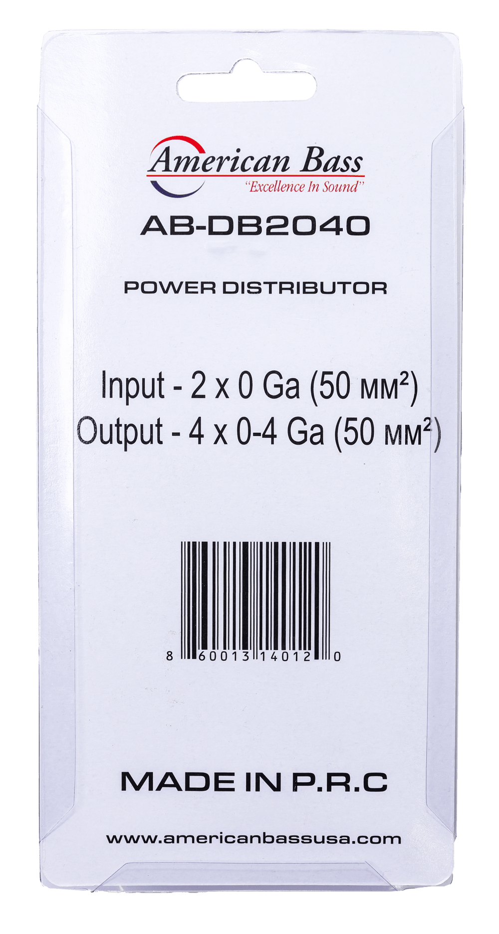 American Bass AB-DB2040 — 0 Gauge Power Distribution Block