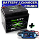 Nano - UTV / Power sports Battery With 3.5A Battery Maintainer