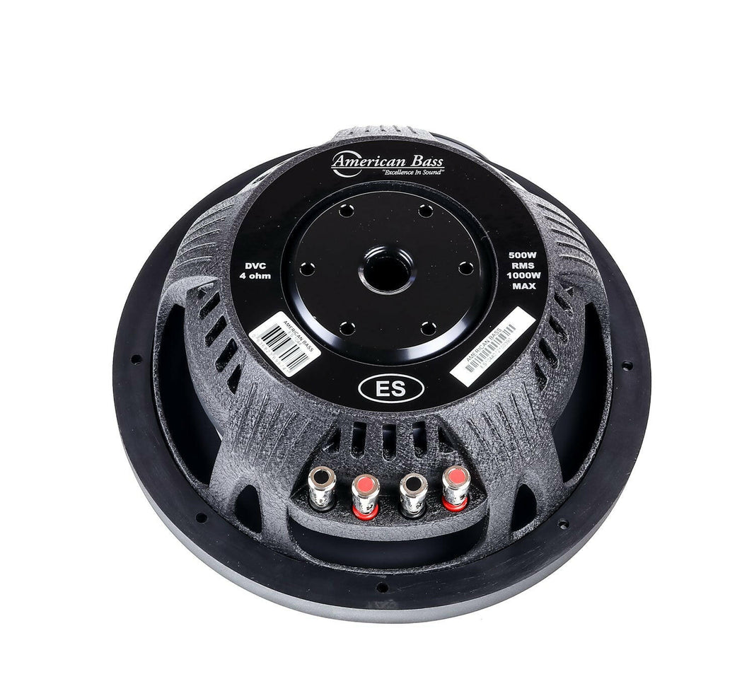 ES 10″ Car Subwoofer | 500 Watts RMS | Dual Voice Coil 2 Ohm or 4 Ohm (Shallow Mount)