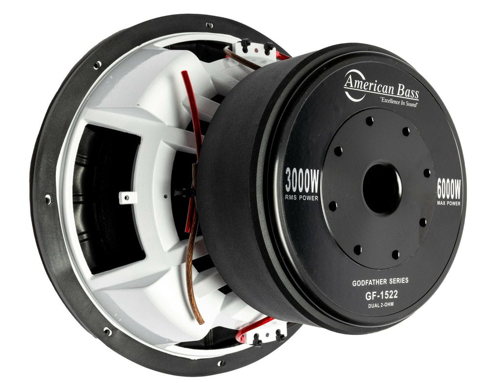 Godfather 15″ Car Subwoofer | 3000 Watts RMS | Dual Voice Coil 1 Ohm or 2 Ohm