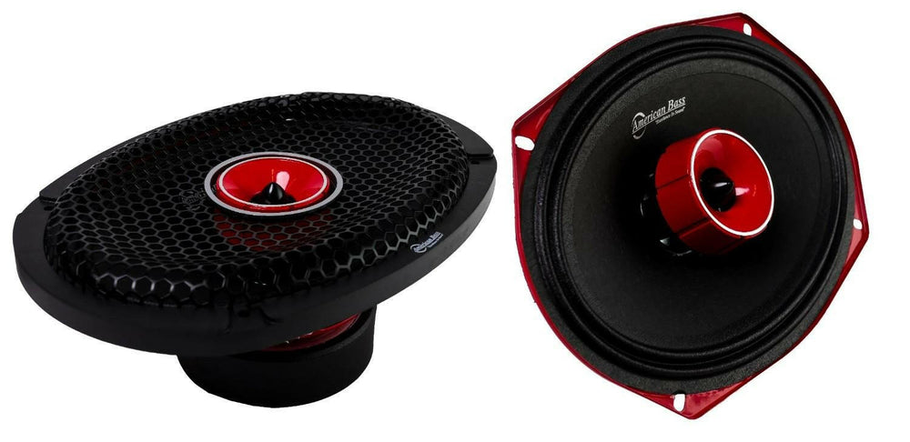 Godfather 6x9 Midrange Speakers w/Tweeter | 300 Watts (Pair) - 300 Watts (Pair)