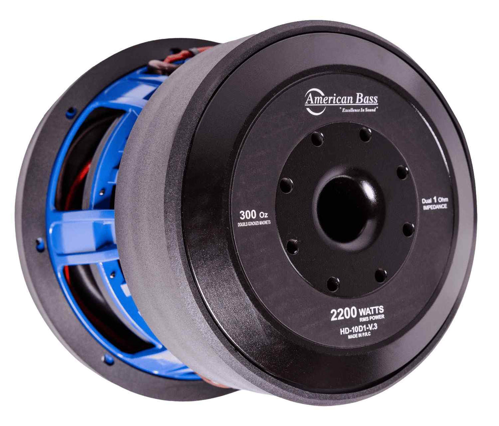 HD 10″ Car Subwoofer | 2000 Watts RMS | Dual Voice Coil 1 Ohm or 2 Ohm