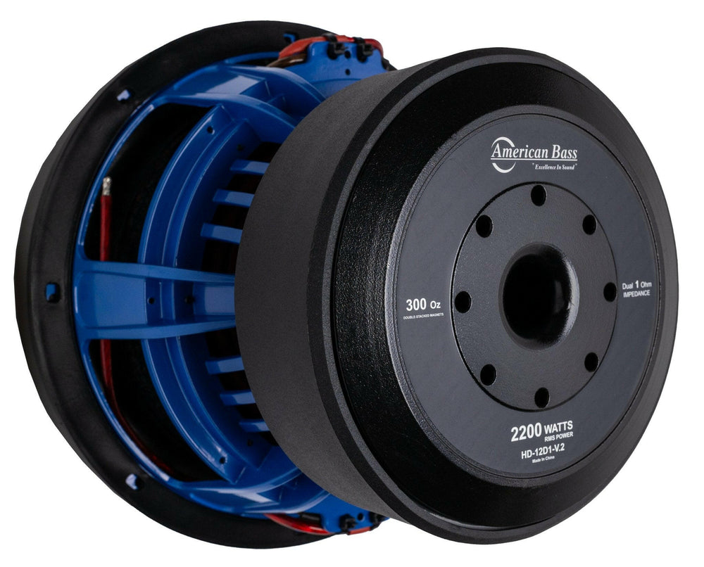 HD 12″ Car Subwoofer | 2000 Watts RMS | Dual Voice Coil 1 Ohm or 2 Ohm - 2 Ohm