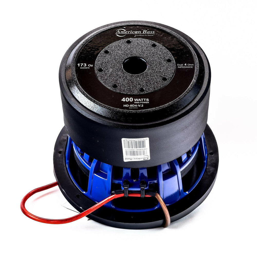 HD 8″ Car Subwoofer | 400 Watts RMS | Dual Voice Coil 2 Ohm or 4 Ohm