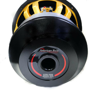 King 15″ Car Subwoofer | 6500 Watts RMS | Dual Voice Coil 1 Ohm or 2 Ohm - 2 Ohm