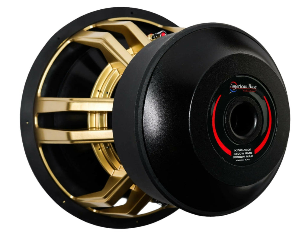 King 18″ Car Subwoofer | 6500 Watts RMS | Dual Voice Coil 1 Ohm or 2 Ohm - 2 Ohm