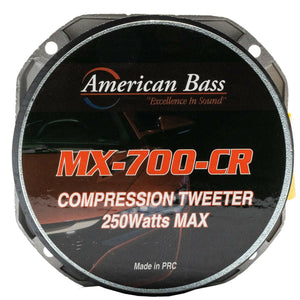 MX 700CR Compression Super Tweeter, 250 Watts - 250 Watts