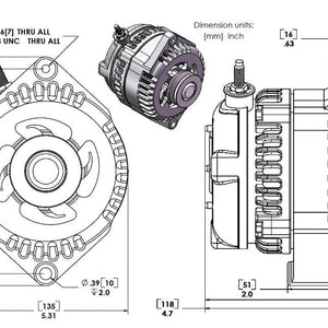 320 amp racing alternator - Polished | 7127320P | by: Mechman @ the lowest price of $549.00