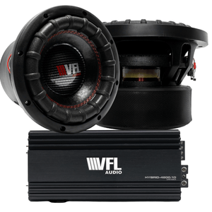 Power Pack: 2 VFL Comp 8D4 V2 Subwoofers + VFL Hybrid 4800.1 Amplifier - 2