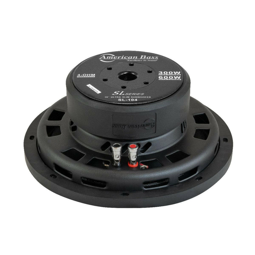 SL 10″ Car Subwoofer | 300 Watts RMS | Single Voice Coil 4 Ohm (Shallow Mount) - Dual Voice Coil