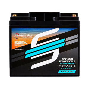 ST-150 American Bass Audio Stealth 150 | 15Ah AGM Battery | Maintenance-Free, Sealed Power for Car Audio & More - 15Ah AGM