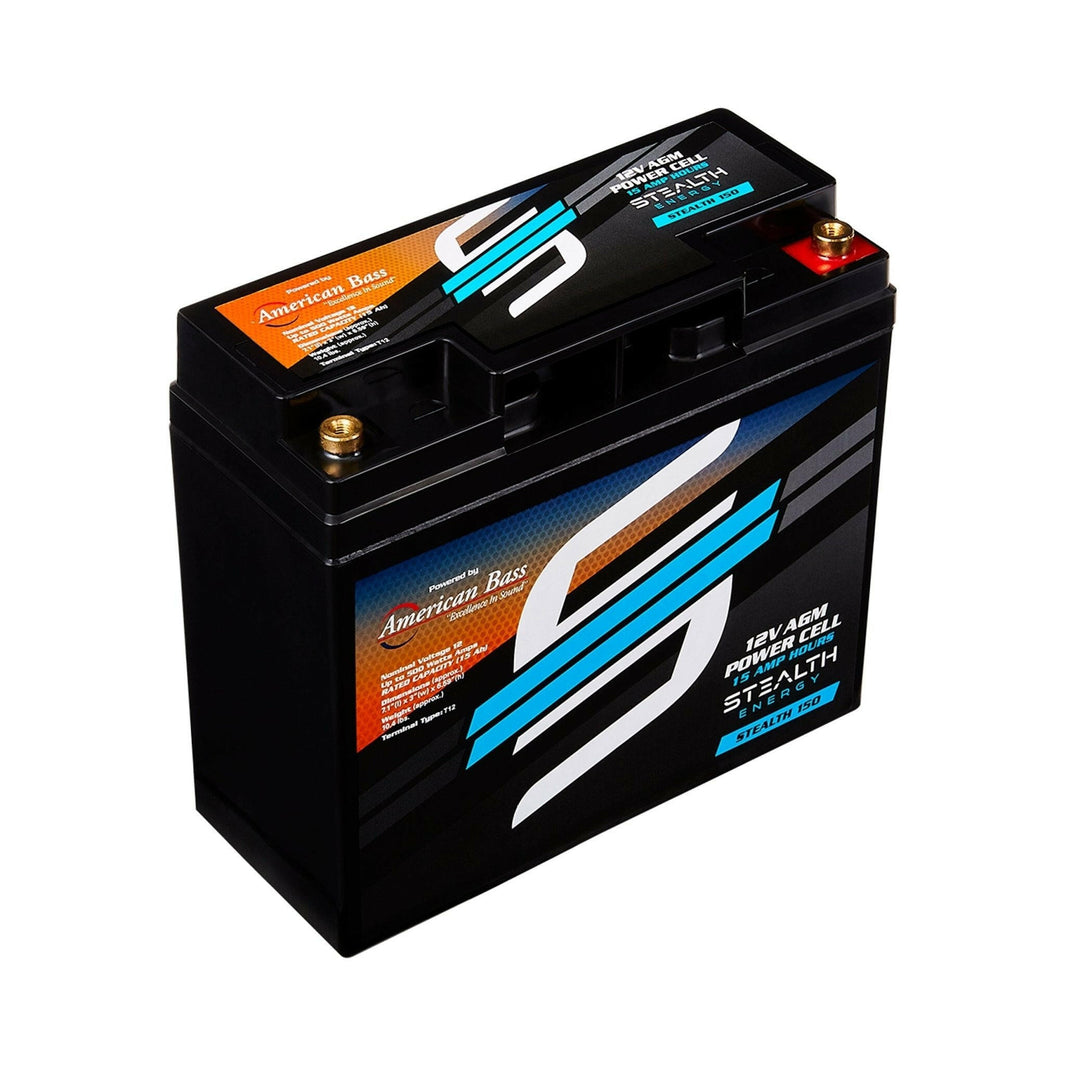 ST-150 American Bass Audio Stealth 150 | 15Ah AGM Battery | Maintenance-Free, Sealed Power for Car Audio & More - 15Ah AGM