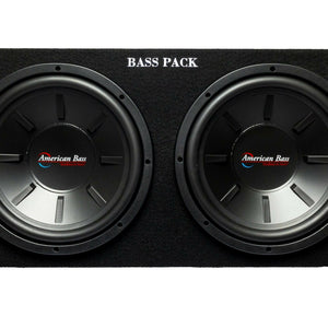 Bass Pack Dual 12″ Loaded Subwoofer Enclosure with Amplifier | 600 Watts RMS - BP-400