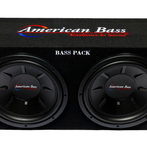 Bass Pack Dual 12″ Loaded Subwoofer Enclosure with Amplifier | 600 Watts RMS - BP-400