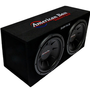 Bass Pack Dual 12″ Loaded Subwoofer Enclosure with Amplifier | 600 Watts RMS - BP-400