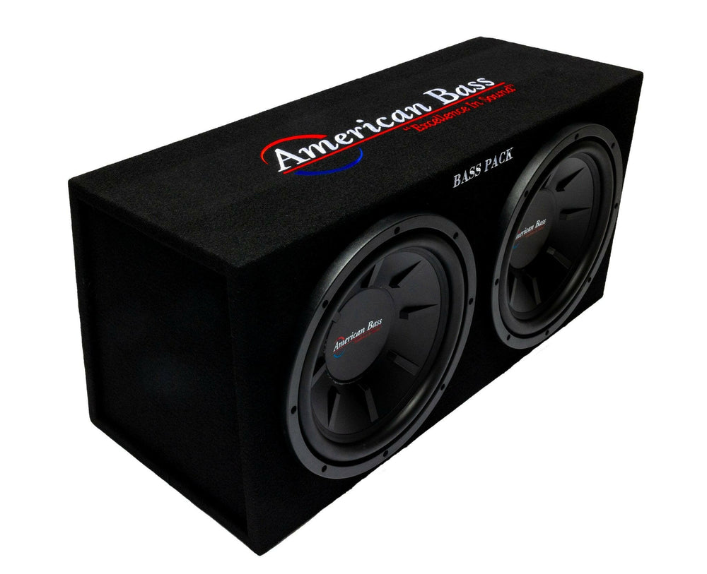 Bass Pack Dual 12″ Loaded Subwoofer Enclosure with Amplifier | 600 Watts RMS - BP-400