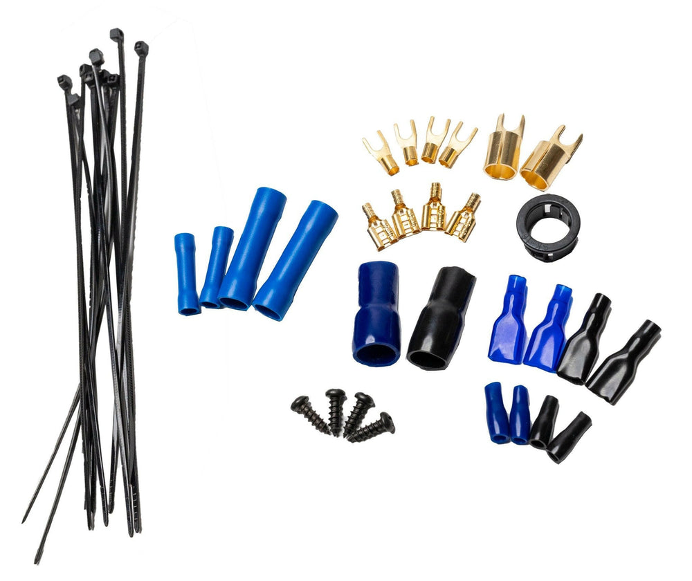 VFL 0 Gauge Complete OFC (Oxygen Free Copper) Amplifier Wiring Kit - High Power Car Audio Amp Install Kit with Power, Ground & RCA Cables - Version 1
