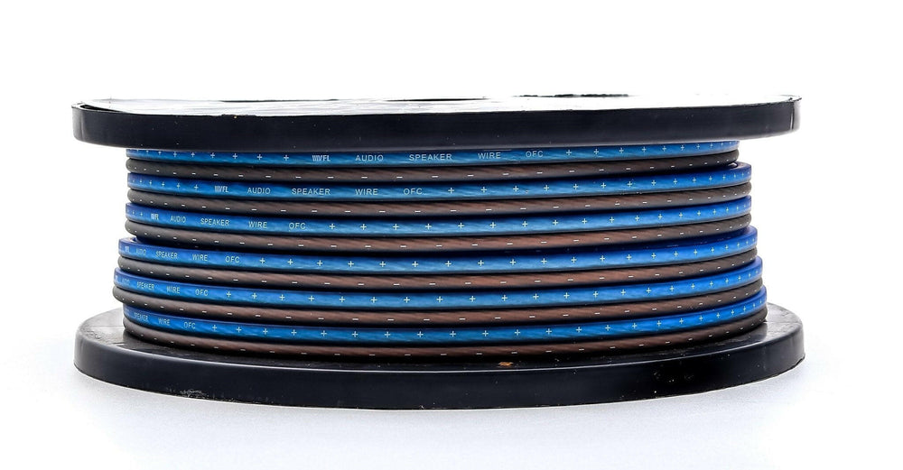 VFL 12 Gauge OFC Wire 100ft Roll - Blue and Black