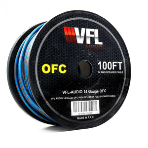 VFL 14 Gauge OFC Wire 200ft Roll - Blue and Black