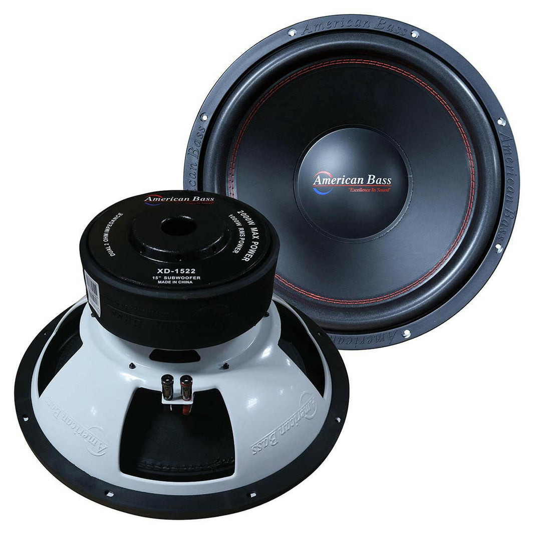 XD 15″ Car Subwoofer | 1000 Watts RMS | Dual Voice Coil 2 Ohm or 4 Ohm