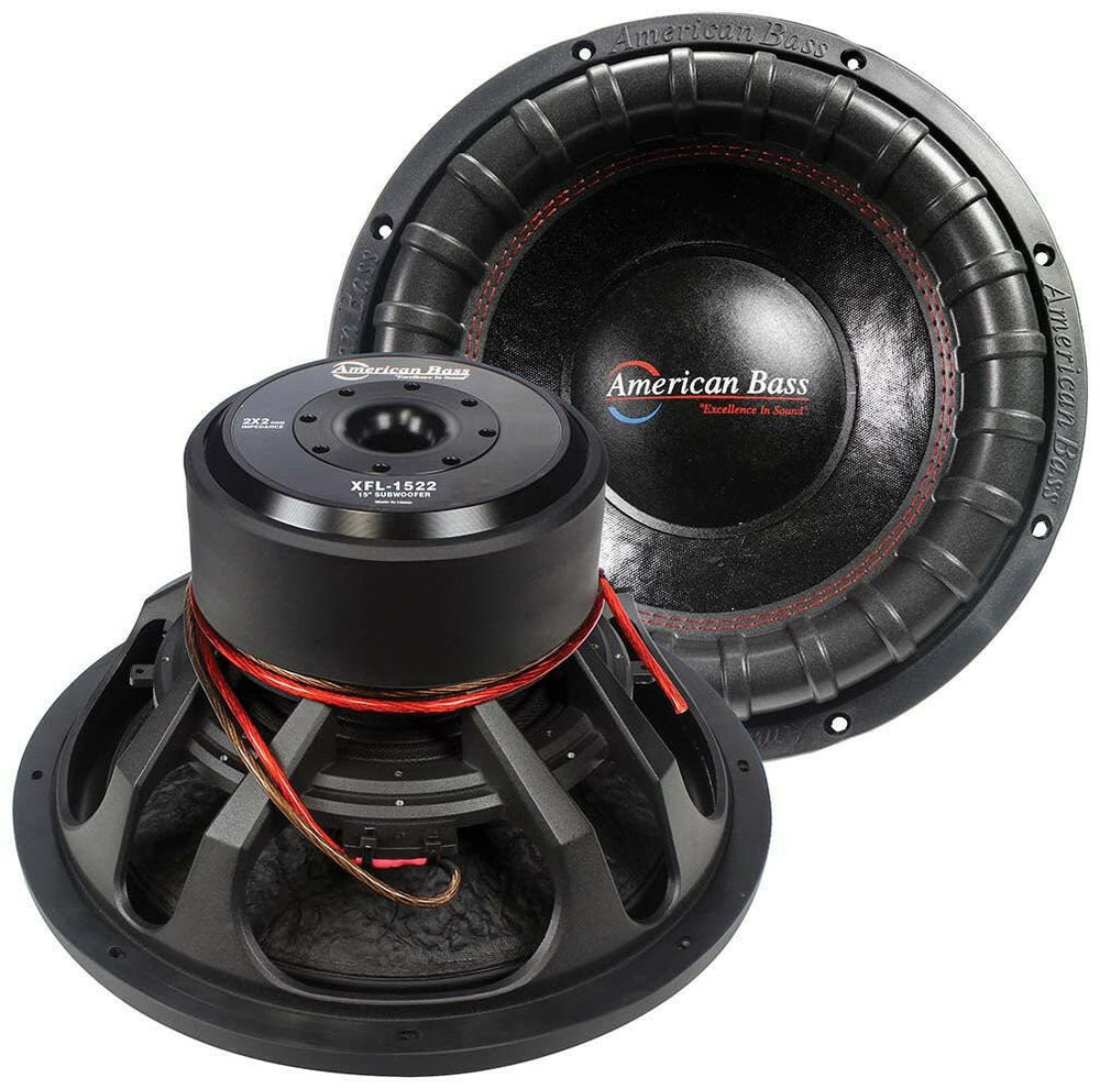 XFL 15″ Car Subwoofer | 1500 Watts RMS | Dual Voice Coil 2 Ohm or 4 Ohm - 2 Ohm