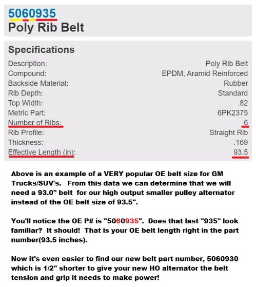 Poly Rib Belt Finder